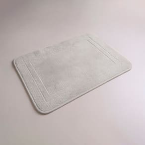 Tapete Soft Porta Entrada Antiderrapante 65x45 Cinza Claro
