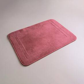 Tapete Antiderrapante Soft Aconchego Macio 65X45 Vermelho