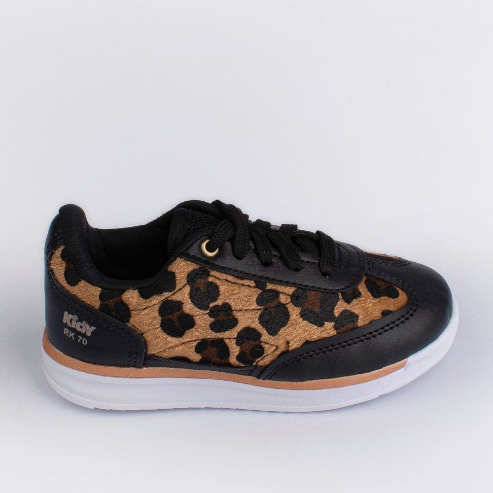 TÊNIS RK 70 PRETO/ONÇA Kidy