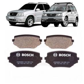 0986Bb0160 - Pastilha Freio Akebono - Vitara / 95 Tracker 2.0 Td 2001 Em Diante - Bosch