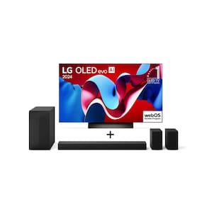 Combo LG Smart TV OLED evo AI C4 4K 55 polegadas 2024 + SoundBar S60TR, 5.1 Canais, Bluetooth 5.3, Dolby Digital