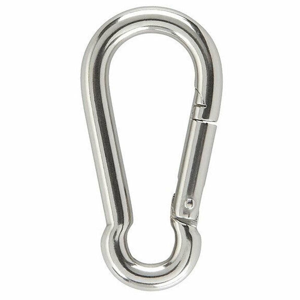 Mosquetão Inox Simples 4Mm X 40Mm Sem Olhal