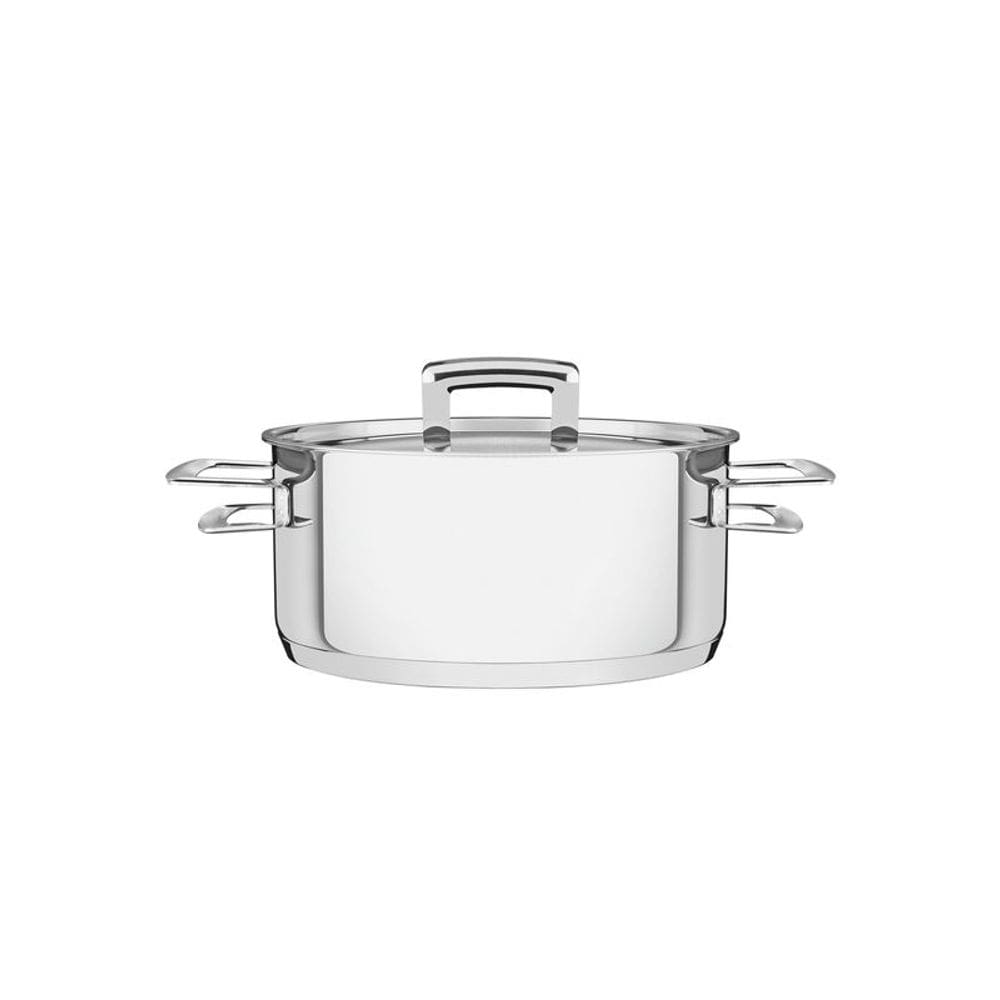 Caçarola Rasa Inox Fundo Triplo 20cm 2,9L Tramontina