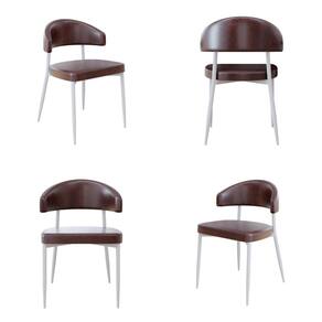 4 Unidades Cadeira Bless Fixa C/4 Pés 53 X 55 X 78cm Pés Brancos