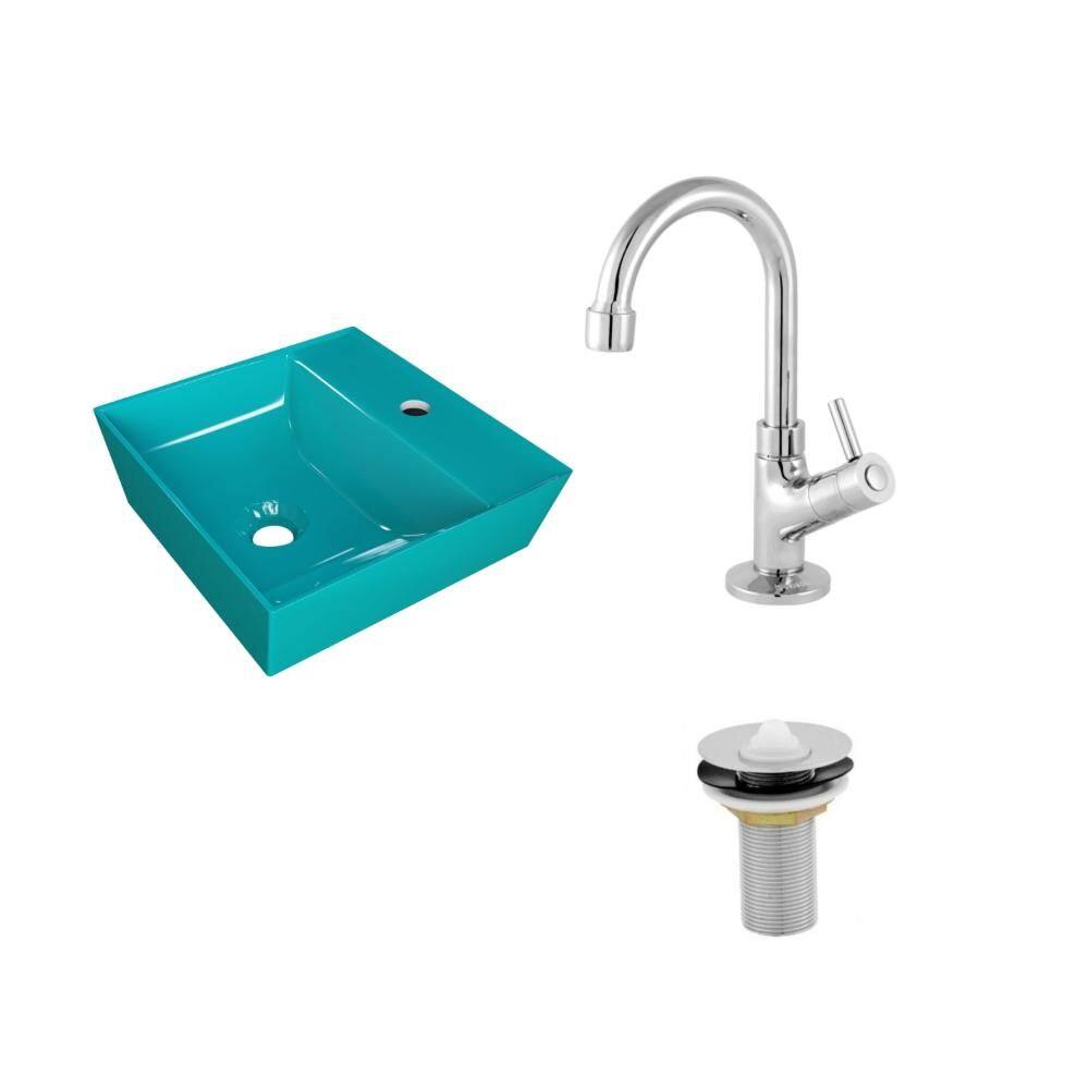 Kit Cuba AQ33 C/Torneira 1198 Metal + Válvula 1`` (2,6cm)