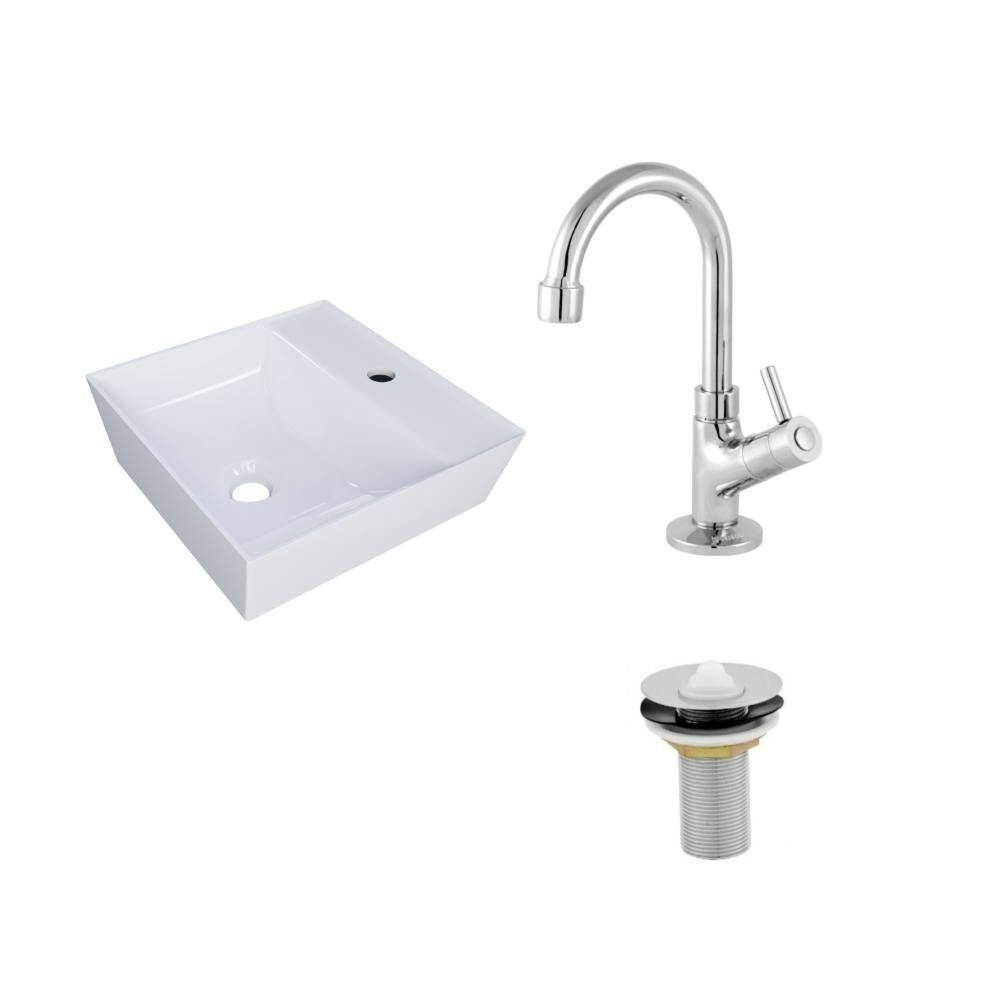 Kit Cuba AQ33 C/Torneira 1198 Metal + Válvula 1`` (2,6cm)