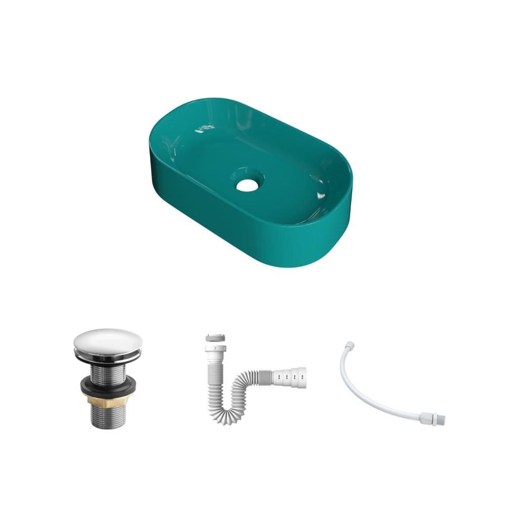 Kit Cuba OV42 C/Válvula Click 1``G + Sifão Pvc + Flexível