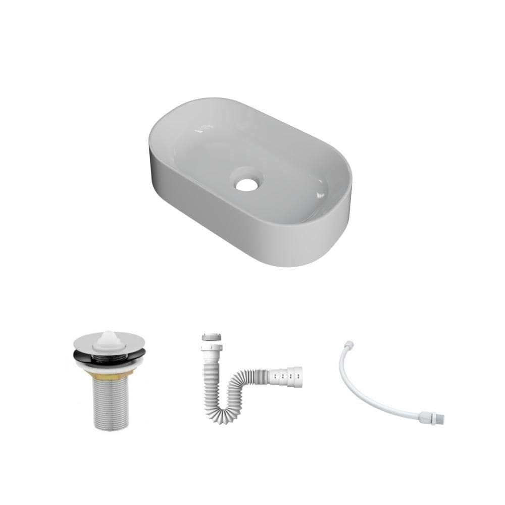 Kit Cuba OV42 C/Válvula 1`` (2,6cm) + Sifão Pvc + Flexível