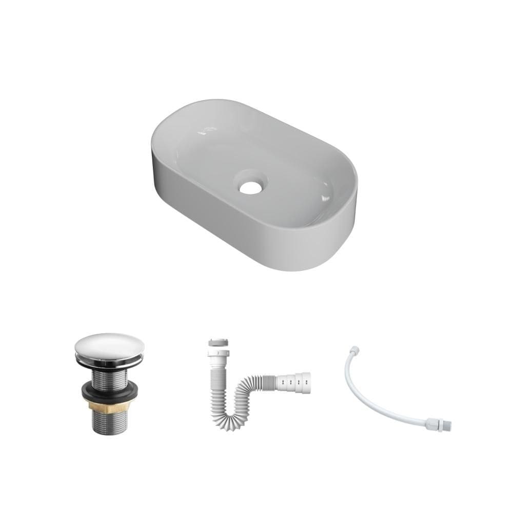 Kit Cuba OV42 C/Válvula Click 1``G + Sifão Pvc + Flexível