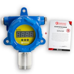 Detector de Gás Fixo para H2 com Certificado de Calibração