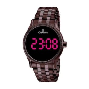 Relógio Feminino Champion Roxo Led Roxo 4,1cm Res. 50m