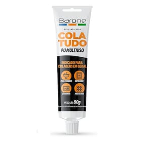 Adesivo Selante PU Cola Tudo Branco 80G Barone 23501