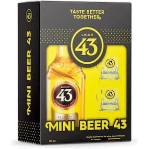 Kit Licor 43 700 ml + 2 Mini Canecas em Acrílico
