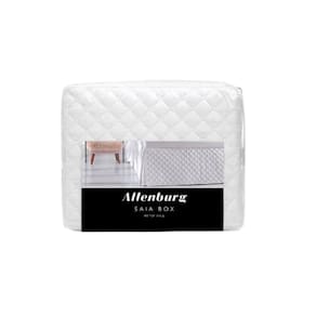 Saia Box Solteiro Petit Poá Branco Altenburg