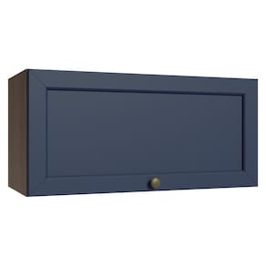 Armário Aéreo 70 cm 1 Porta Basculante Rustic/Azul Vik Madesa