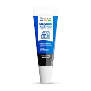 Adesivo Silicone Acetico Transparente 50G Barone 23038