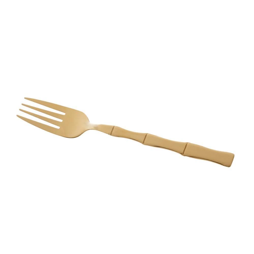 Kit 6 Garfos para Mesa de Aço Inox Bambu Elegant Champanhe