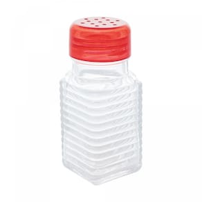 Pote para Temperos de Vidro com Tampa Vermelha 80ml - Lyor