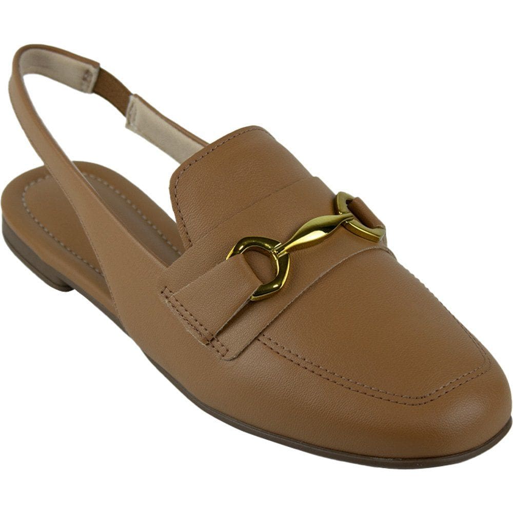 Slingback Beira Rio Camel Feminino