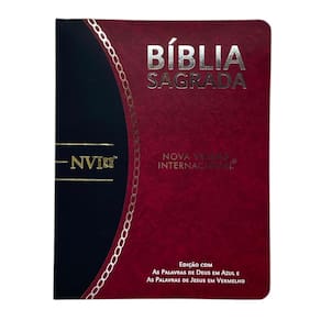 Bíblia Sagrada Nvi pentecostal assembleia batista universal Com Índice Bordô E Preto