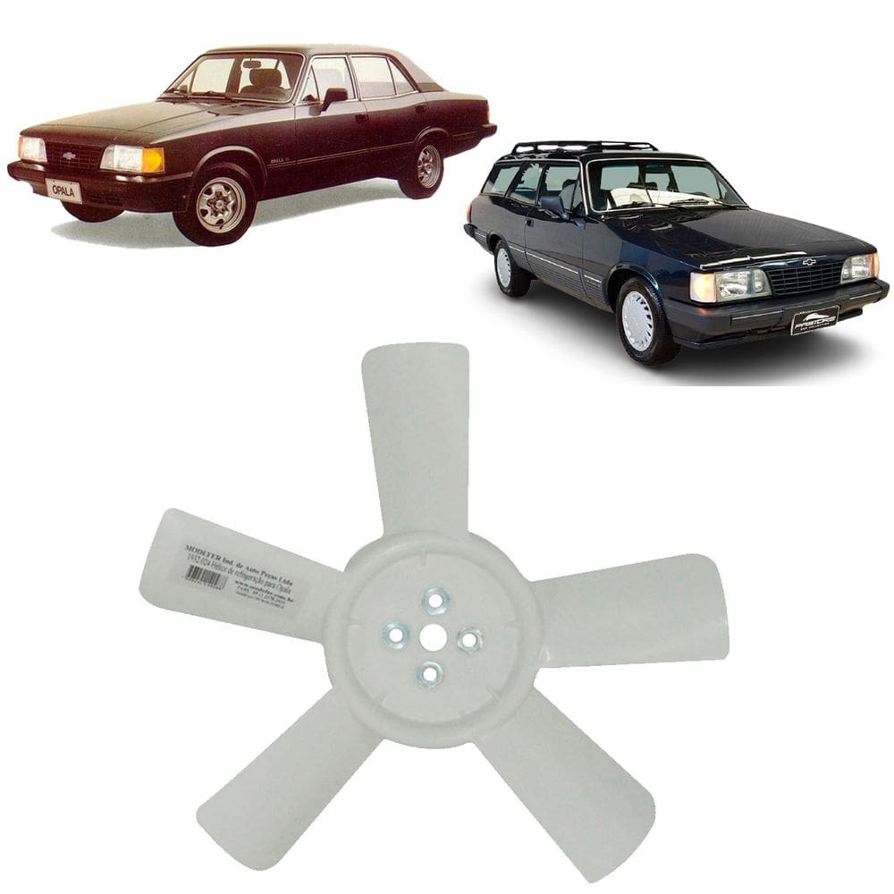 Hélice Refrigeração Radiador Ventoinha Opala 1981 A 1988 / Caravan 1981 A 1988