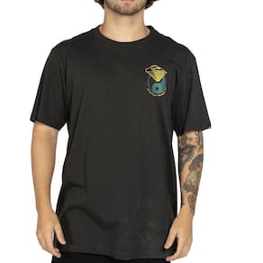 Camiseta Quiksilver Hypnotic Wave W25 Masculina Cinza Escuro