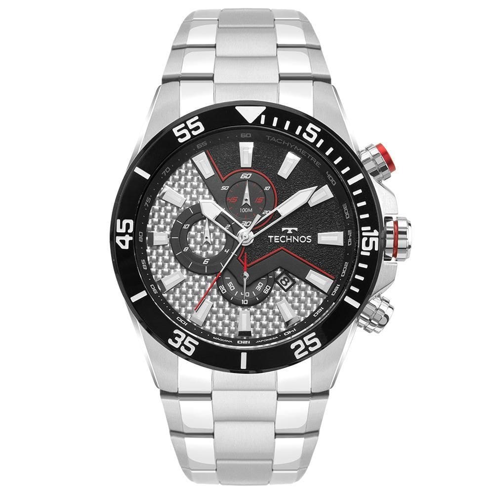 Relógio Technos Masculino Ts Carbon Prata - OS1ABU/1C