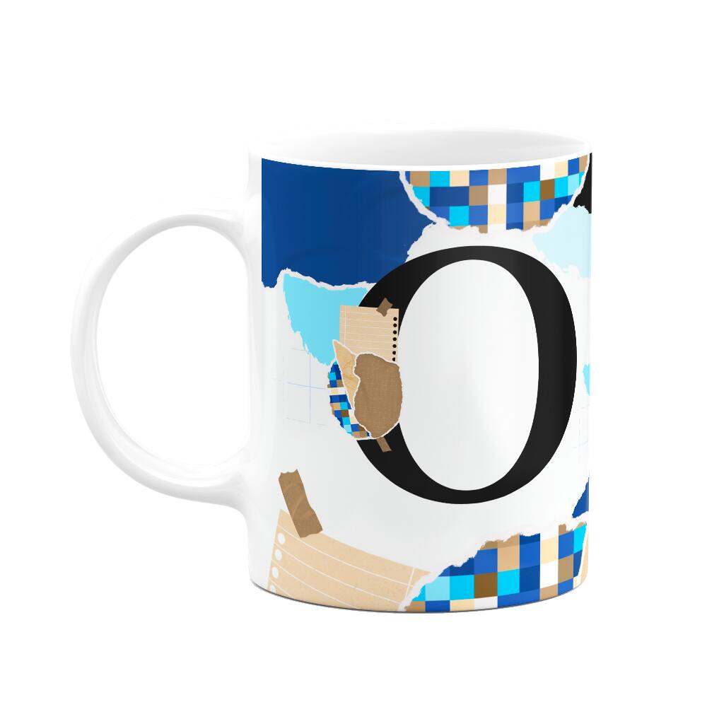Caneca Professores - Inicial do nome letra O - 325ml
