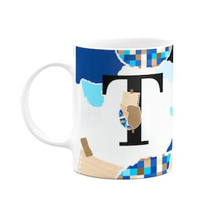 Caneca Professores - Inicial do nome letra T - 325ml