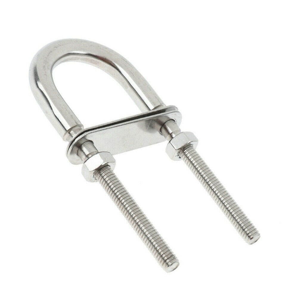 Ferragem U-Bolt Inox 10Mm Para Proa Porca E Placa De Fixação