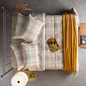 Kit Cobreleito King Size 200 Fios Andreza Tartan