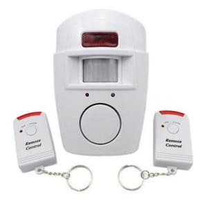 Kit Alarme sem Fio com Sensor Presença, Sirene e 2 Controles
