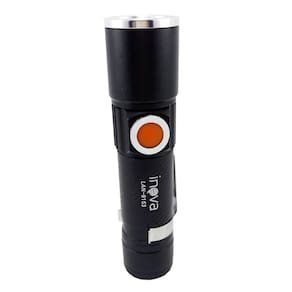 Lanterna Led Inova Lan-8153 Carga Usb Preta