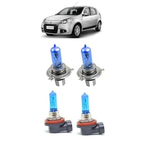 Kit 4 Lampada Branca Farol Milha Renault Sandero 2011 2013..