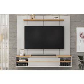 Painel Home p/ TV até 70 Pol Alana 169x180cm Bali/Cedro - DJ Móveis