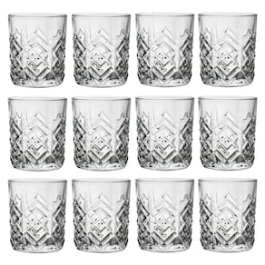 Jogo de Copos de Vidro De Whisky Zenith Transparente 310ml 12 peças - Casambiente