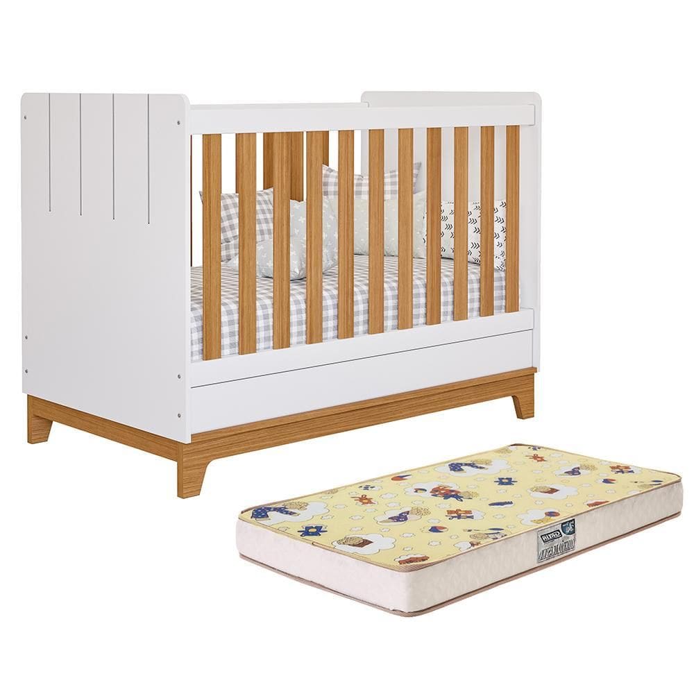 Berço Mini Cama Biscoito com Colchão Supreme - Permóbili Baby