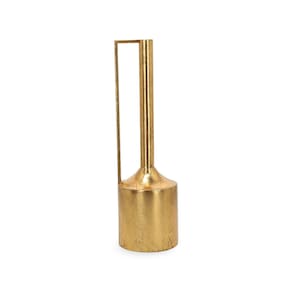 Vaso Decorativo em Metal Dourado 60cm 18958 Mart