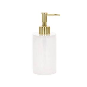 Porta Sabonete Liquido em Poliresina Perolado 17,5cm Mart