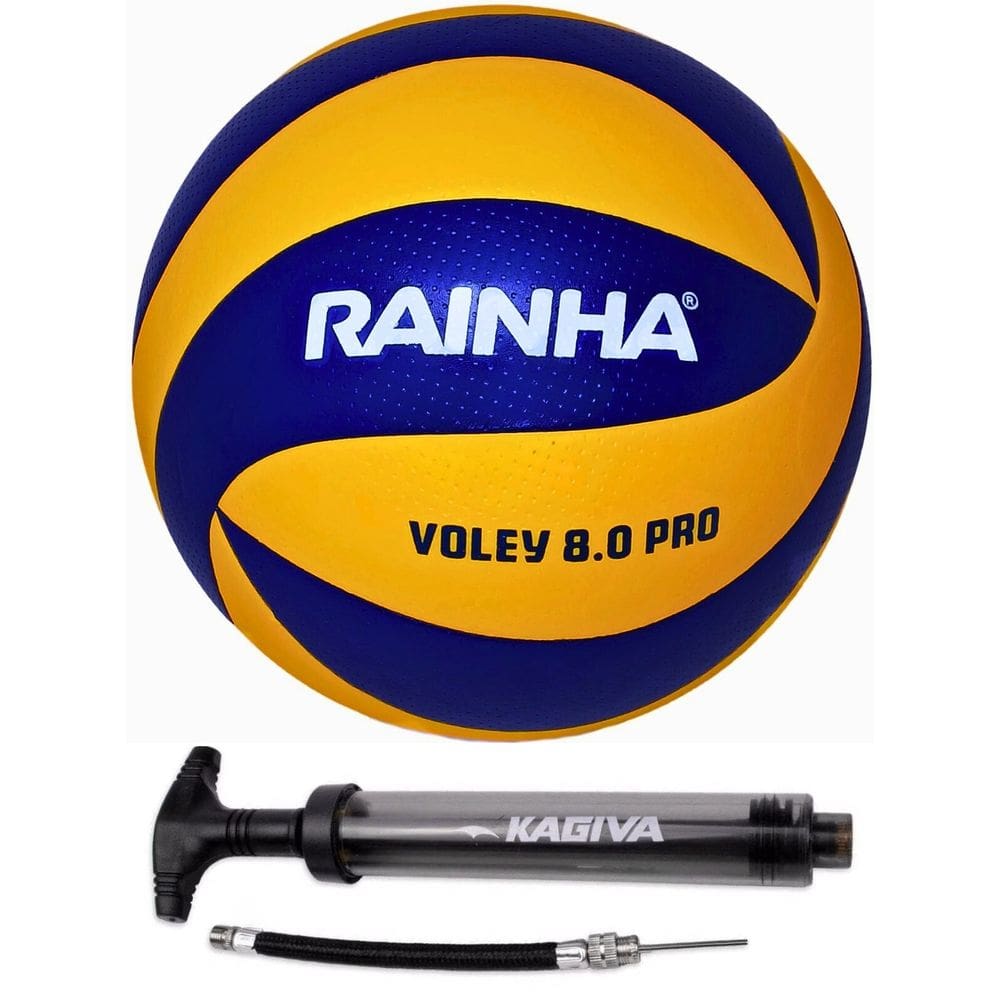 Bola Volei Rainha 8.0 PRO + Bomba de Ar