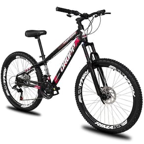 Bicicleta aro 26 Dropp Freeride Alumínio 21 Vel Marchas Câmbios Shimano Freios a disco