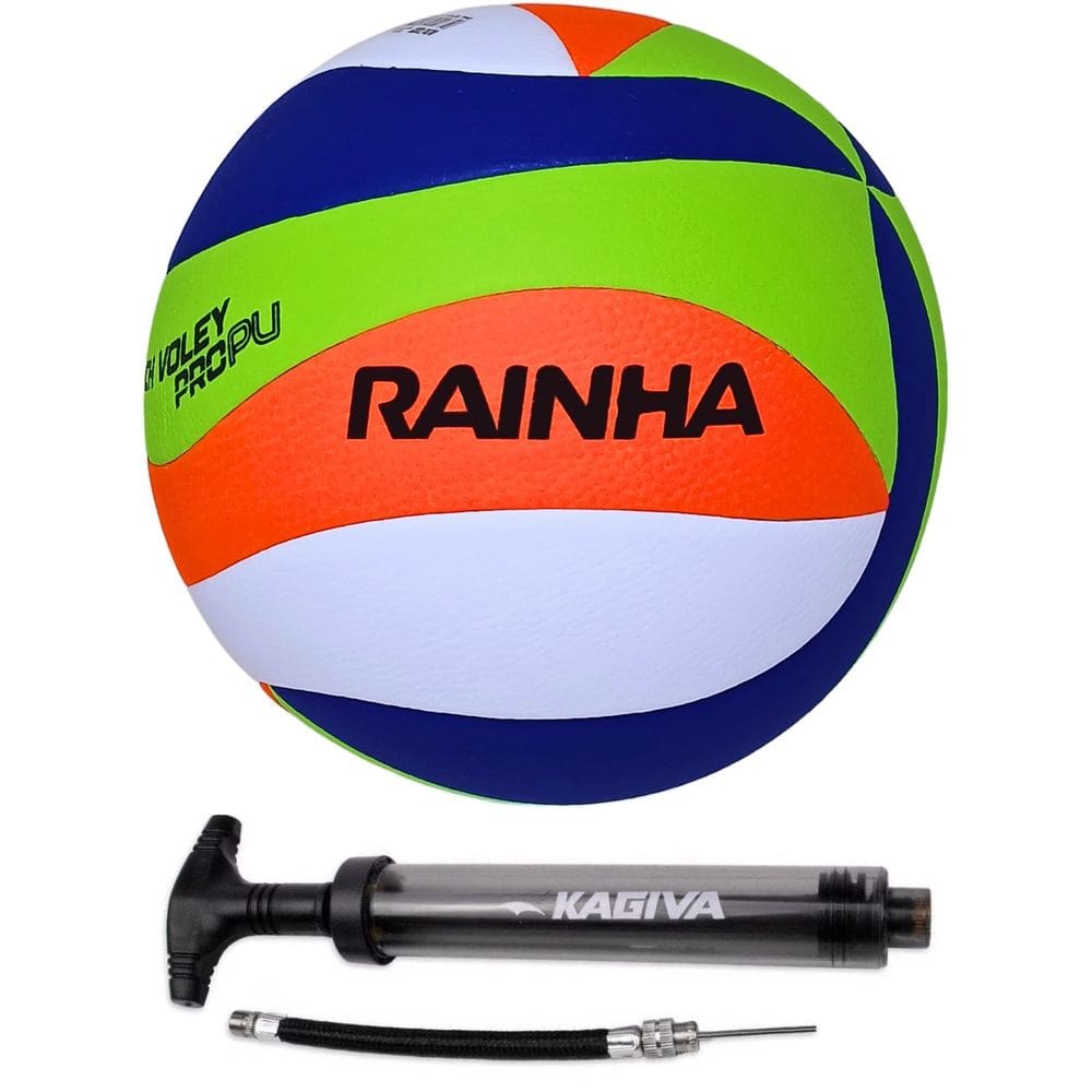 Bola Volei Beach Rainha PRO + Bomba de Ar kagiva
