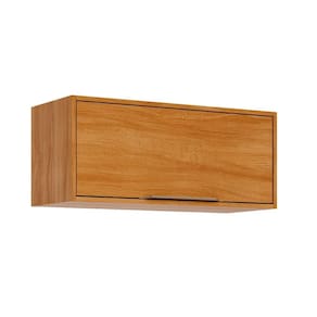 Armário de Geladeira p/ Cozinha Divina adeira c/ 1 Porta Basculante 80 cm Cinamomo - MGM