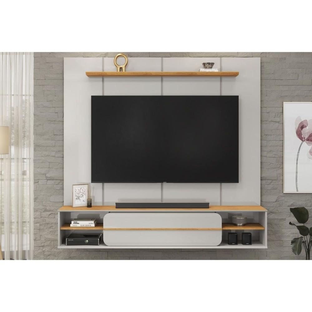Home p/ TV até 70 Pol Alana 169x180cm Bali/Cedro - DJ Móveis
