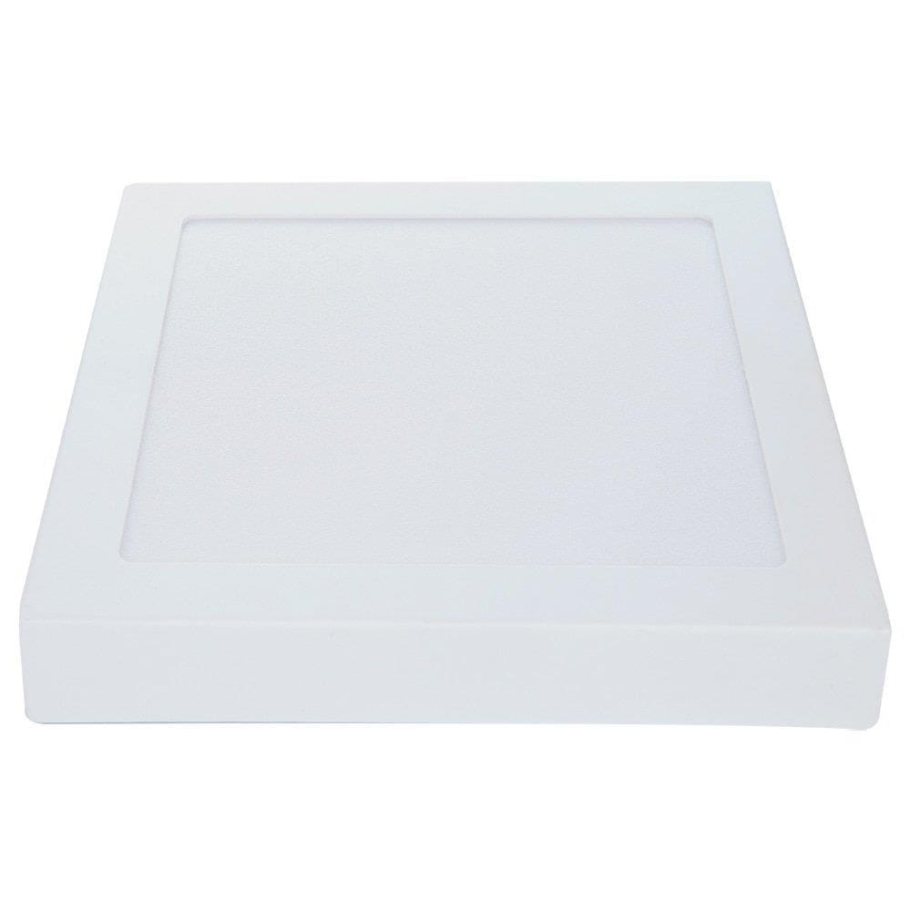 Plafon Painel Avant Led 29cm Alumínio Quadrado Sobrepor 1680 Lúmens 6,5K 24W Bivolt