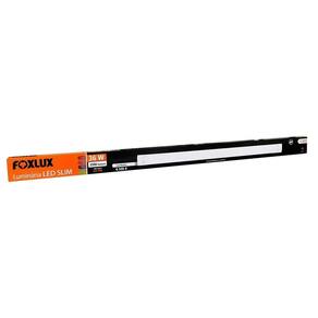 Luminária Foxlux LED Slim 36W 6500K 2000 Lumens Branca 60cm Bivolt