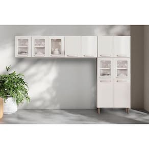 Cozinha Modulada Bertolini Evidence 3 Peças (2Aéreos+1Paneleiro) CPT54 Branco-Bertolini