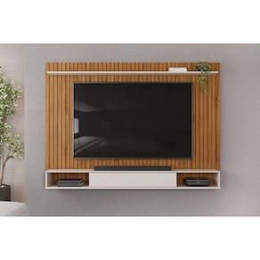 Home p/ TV até 70 Pol Rio 193x136cm Freijo/Off White - DJ Móveis