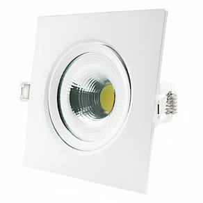 Spot Avant Led Authentic Quadrado de Embutir 5W Amarela 3000K 400 Lúmens