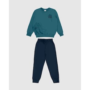 Conjunto Moletom Flanelado Menino Malwee Kids Ref. 0126475